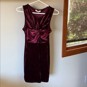 Maroon cocktail dress